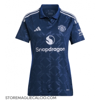 Manchester United Maglia Gara Trasferta Repliche 2024-25 Donna